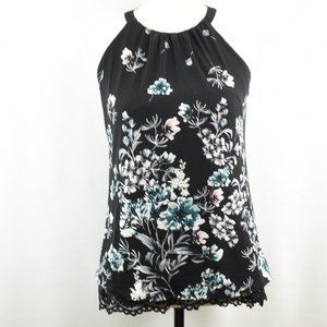 White House Black Market XS Floral Sleeveless Top